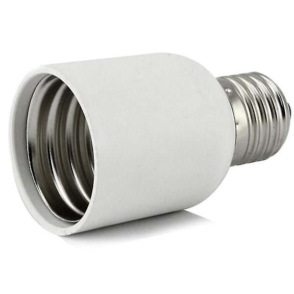 E27 til E40 Adapter Hvit Lampeholder Omformer Hjem Medium Lyspære