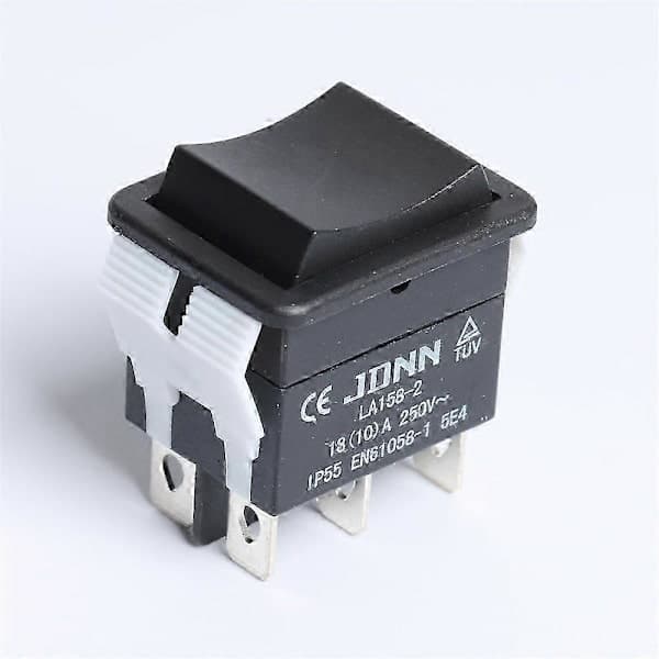 JDNN LA158-2 10A 250V Double-Reset Waterproof Electrical Control Switch