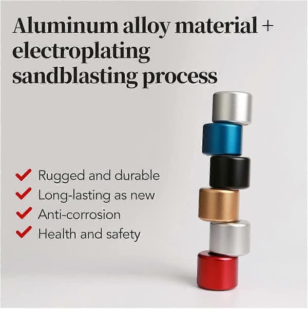 Aluminium Penholder Mini Penholder Simpel Penholder til Studenter og Kontorbord (sort)