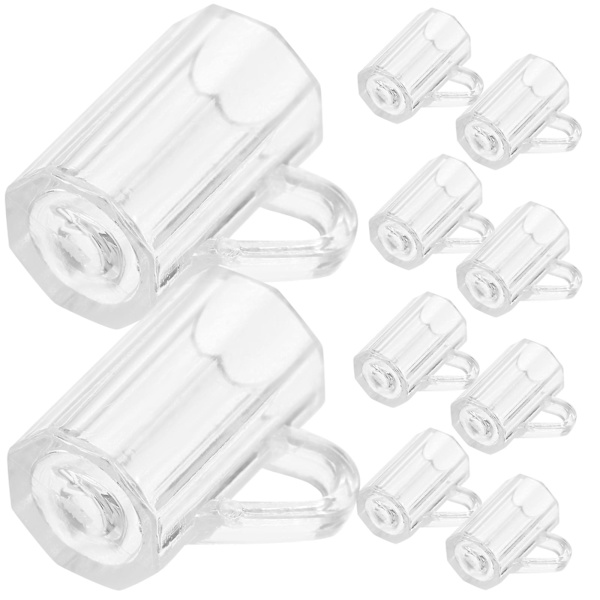 10 st Miniatyr Ölsejdlar Mini Ölsejdlar Miniatyrer Prydnader För MinihusTransparent1.6x1cm Transparent 1.6x1cm