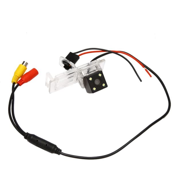 4 LED 170 graders bakkamera til bil med adapterkabel 24 stifter til IV 2012-2019