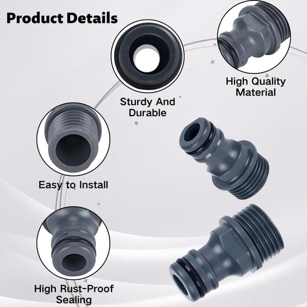 Quick Connect Adapter 6c, G12 Male Thread Hose Adapter, Quick Connect Adapter