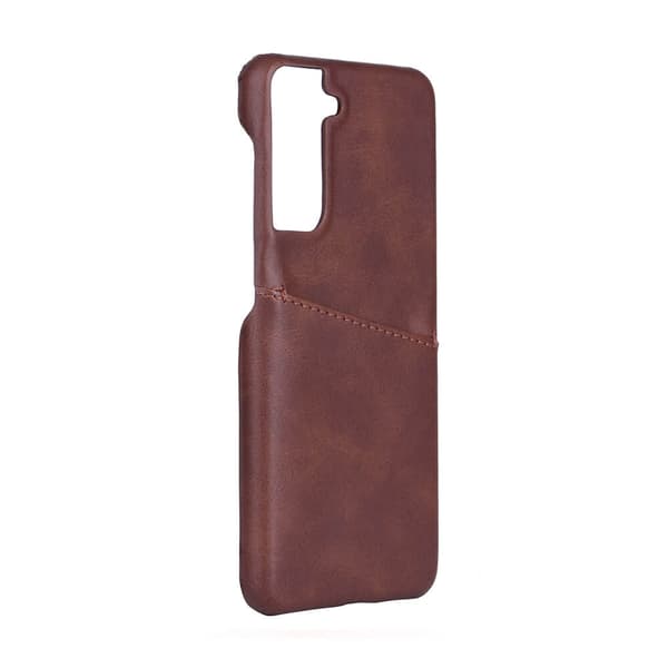Mobildeksel Samsung S21 Kortlomme Brun Rosa