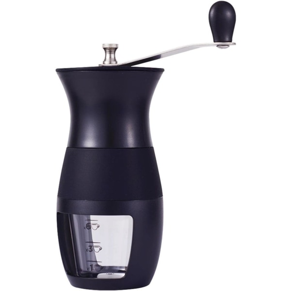 Bärbar manuell kaffemaskin Justerbar keramisk kvarn Handburr Mill Hushållskvarn Verktyg för hushålls kaffebönor