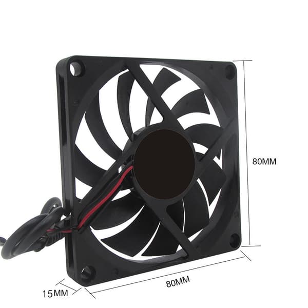 1 st 5V 0,25A 80mm 80 x 10mm 8cm DC Borstlös USB-anslutning för