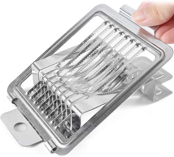 Shuangguyue Stainless Steel Egg Slicer, Egg Cooker, Kitchen Utensil, Home Kitchen, Egg Cutter (Silver)