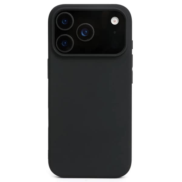 iPhone 17 Pro Mat Sort Silikone Cover