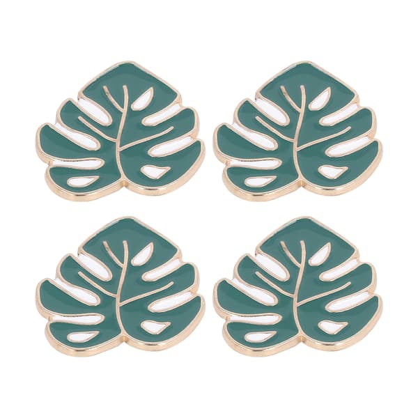 4 stk nåleholder sett DIY magnet korssting broderi tilbehør grønne blader