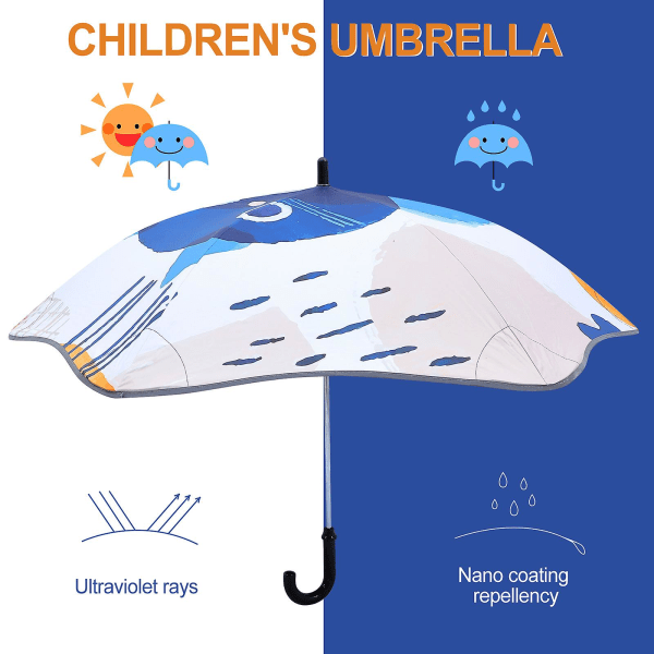 Pyöreäkulmainen lasten sateenvarjo Turvallinen lasten sateenvarjo tuulenpitävä toddler sateenvarjo65x10x5cm 65x10x5cm