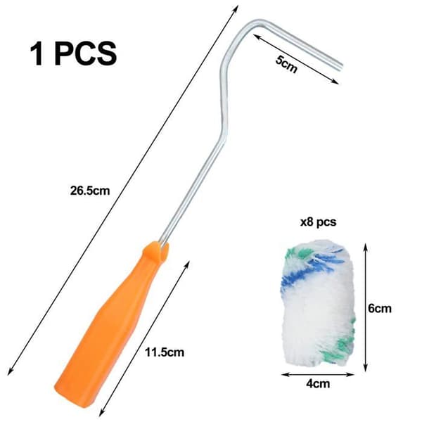 27 cm Paint Roller, Painting Set with 8 Replacement Rollers, Wall Brush, Wall Painting Set, Ceiling Paint Roller
