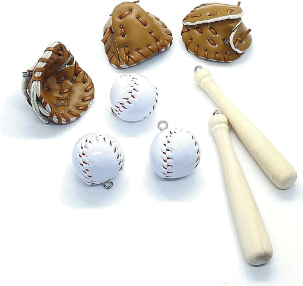 15PCS Basebollträ Handskberlocker 15PCS
