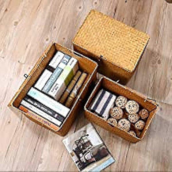 Woven Storage Baskets, Paper Rope Storage Boxes, Dividers