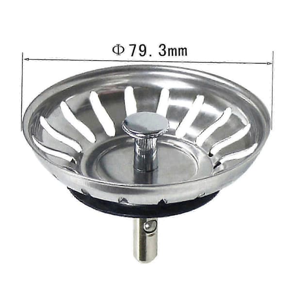 For Blanco sinks: Replacement strainer with 3.5 inch diameter and 18 drainage holes