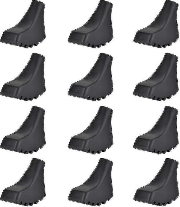 Nordic Walking Pads 12 stk. / 6 par Asfaltgummipuder til Nordic Walking