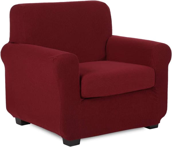 1 person (1 sofabetræk + 1 pudebetræk) sofabetræk, Jacquard lænestolsbetræk sofabetræk, Stretch Spandex Stretch sofabetræk møbel Pro