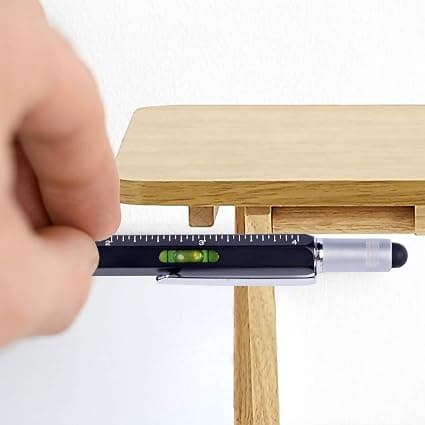 1 stk. 6 i 1 metal multiverktøjspen sort pen penna