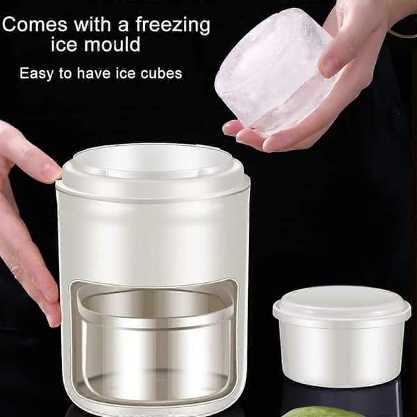 Portable Manual Ice Crusher, Shaved Ice Machine, Smoothie Maker for Making Ice Cream, Smoothies and Other Iced Drinks