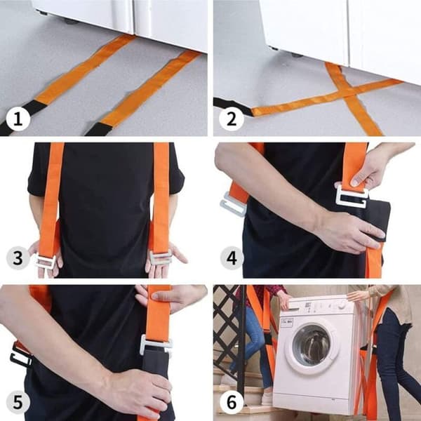 Bærestropper - YYV - Justerbare - Oransje - Nylon - Bruddlast 250 kg