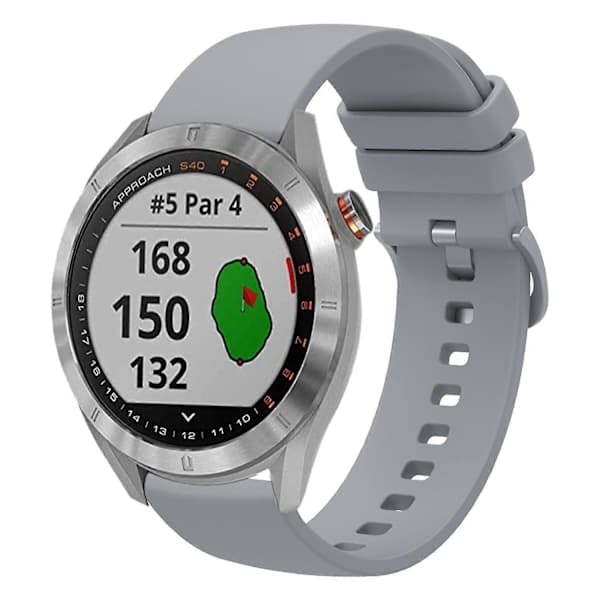 Silikonarmbånd for Garmin Approach S40 Grå Grey