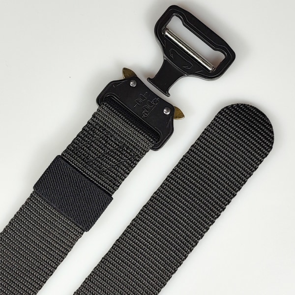 Taktiskt bälte, 2-pack militär vandringsrigger Nylon webbarbetsbälte med kraftigt snabbspänne, spärrbälte för män, Nylon Web Tacti