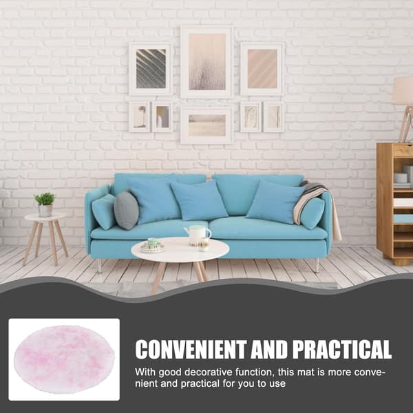 Tie Dye Gulvmatte Glatt Gulvteppe med Plysj Polyestermateriale og Dekorativ Funksjon