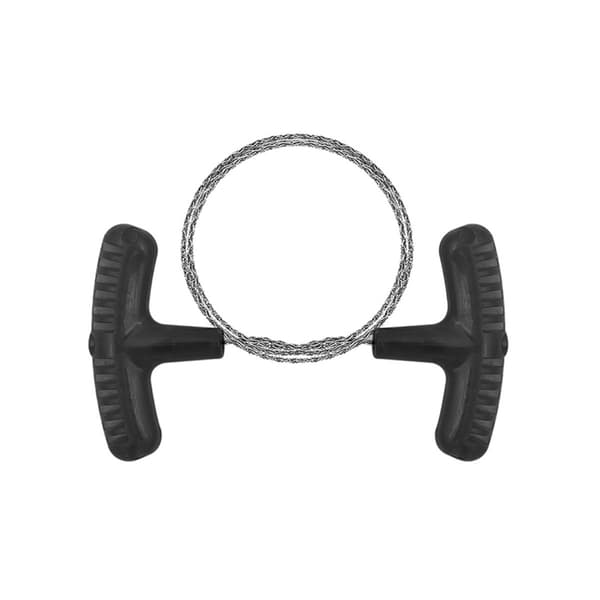 Compact Survival Wire Saw - Black (2-pack) for Outdoor Use