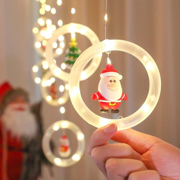 Christmas Lighting - 120 LED, 3 m, Flashing Bubble & Round Lights, Extendable for Indoor & Outdoor Use (Warm Round Light) Warm Round Light