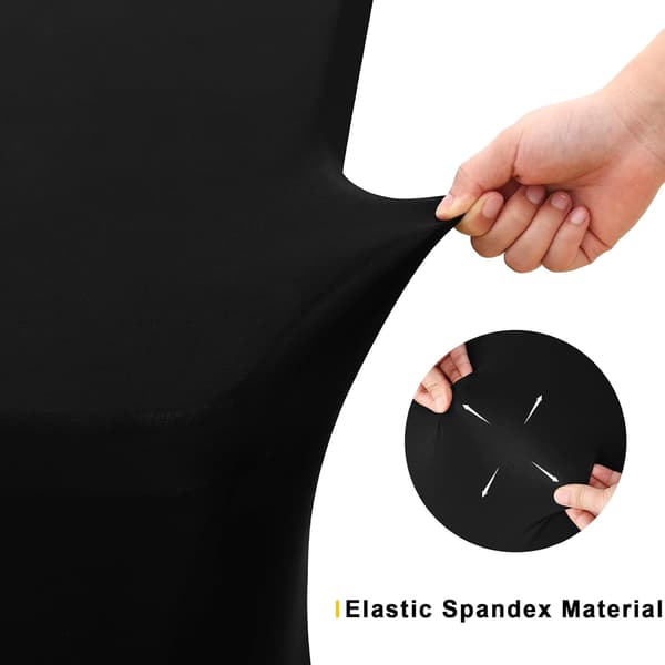 2-pack Spandex Duk 6ft, Elastisk, Stretchbara Dukar för Rektangulära Bord, Tvättbart Bordsöverdrag för Utomhusbruk, Bröllop, Banketter &