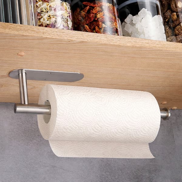 Itsekiinnittyvä paperipyyheteline keittiöön, hopea Silver 175