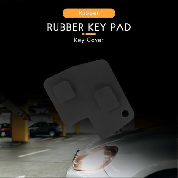 Gummiknapp 2 Knapper Fjernkontrollnøkkel for Toyota Yaris Rav 4 Corolla Mr2 Celica