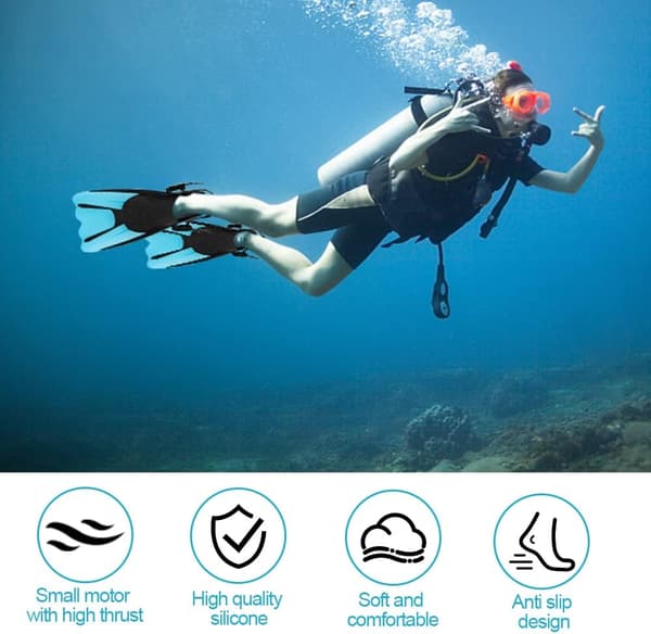 Adjustable Diving Fins Size 34-38 Unisex Open Heel Short Fins Adjustable