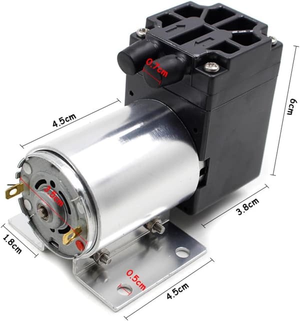 Snabb elektrisk luftpump uppblåsbar luftpump 12v DC 5l/min sug aluminiumlegering bärbar stabil