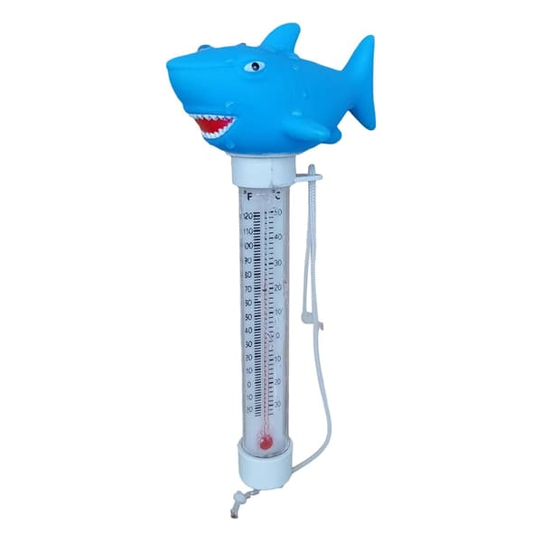 Pooltermometer, flytande termometer med snöre, pool- och spatermometer, trådlös pooltermometerboj för inomhus- och utomhusbruk