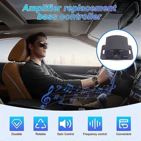 Amplifier Replacement Bass Knob Control Remote 6Pin Subwoofer Remote Volume Adjustment Knob for Speakers