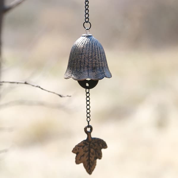 Japanese Cast Iron Wind Chime Bell Shape Outdoor Indoor Use