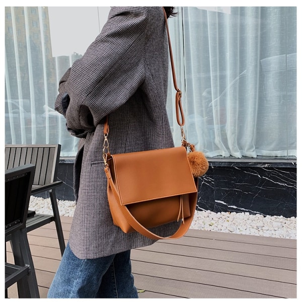 Reiseveske for skulder for college, kontor, justerbar skulderstropp veske - Liten crossbody-veske for kvinner Retro skulderveske