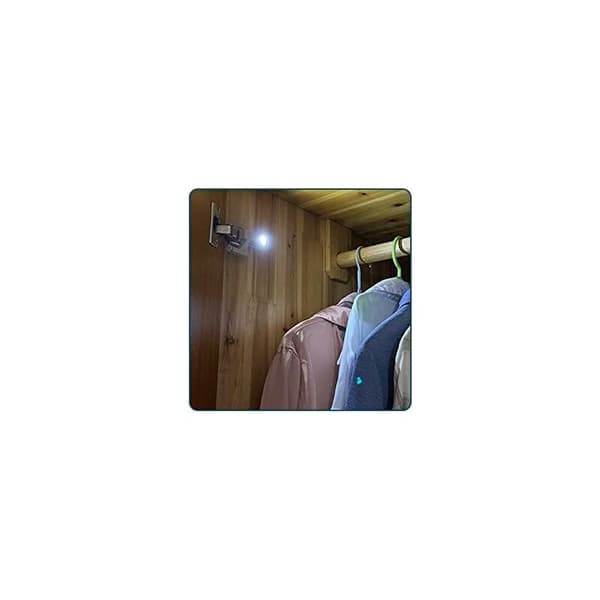 Skabsbelysning Universal Garderobe LED Hængsel Sensorlys Garderobe Køkkennatlys 10-pak (Hvidt lys)