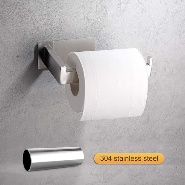 Toiletpapirholder, vægmonteret toiletpapirholder, 304 rustfrit stål