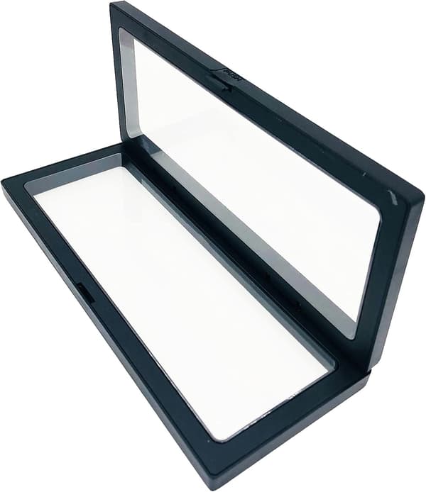 6 stk. 3D Flydende Monter, Smykkeorganisator til Displayboks, til Smykkevisning (Sort)
