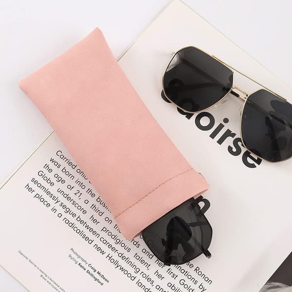 Eyeglass Case 4-pack, wxspsses Case for Women and Men, PU Soft Glasses Sunglasses Case Portable
