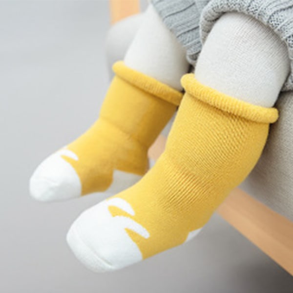 3 par baby vinterstrumpor, tjocka tecknade djur, 0-36 månader Style 2