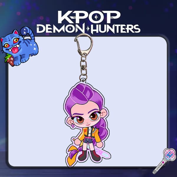Demon Hunters Avaimenperä Söpö Anime Laukun Riipus