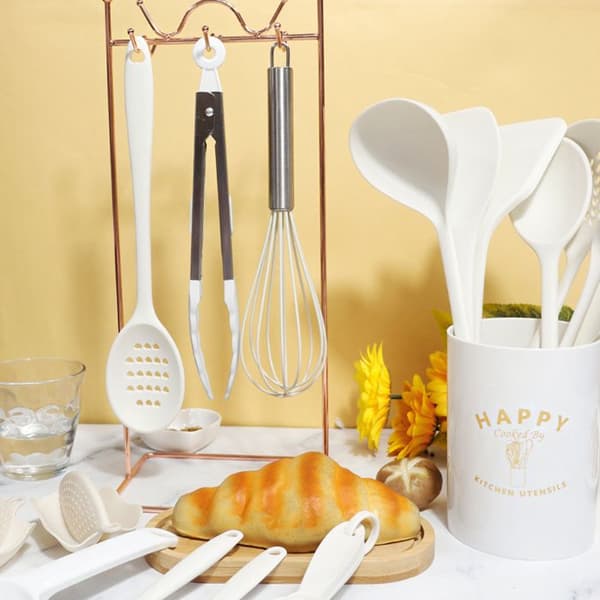 Silicone Kitchen Utensil Set, Heat-Resistant Cookware Set, Stain-Resistant Kitchen Utensils