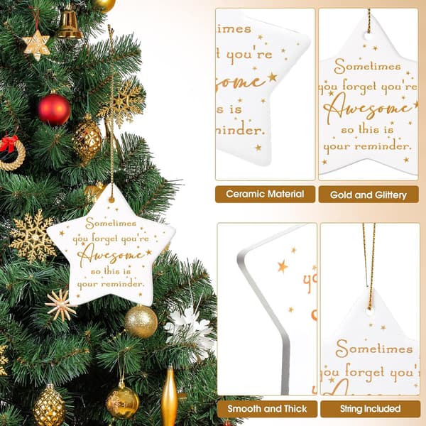 10 stk. jule takkeornamenter til ornament