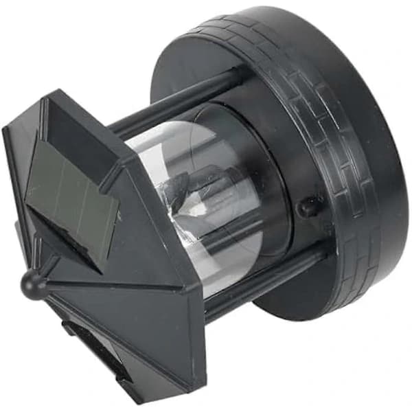 LED Solar Lighthouse, 360 Degree Rotating Lamp LED Solar Lighthouse Landscape Path Lighting Ga_yux