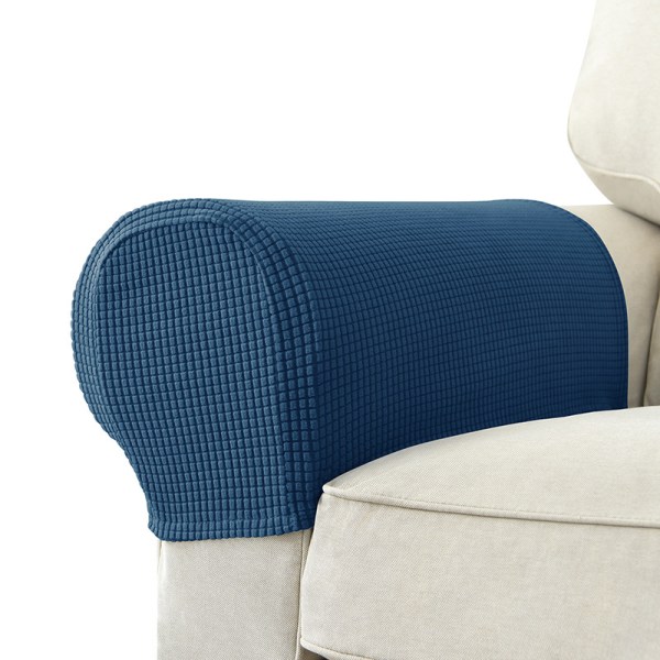 Stretch-soffarmsöverdrag, reptåliga soffarmsöverdrag skyddar och dekorerar din soffa Royal Blue A pair