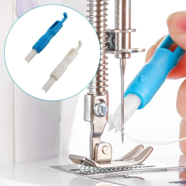 Needle Threader, 2 Pieces Sewing Machine Needle Threader, Automatic Needle Threader, Sewing Machine Needle