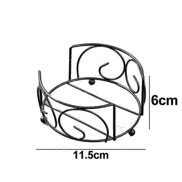 Metal Coaster Holder, Iron Drink Coaster Holder for Square or Round Coaster Sets, Holds up to 7 Coasters