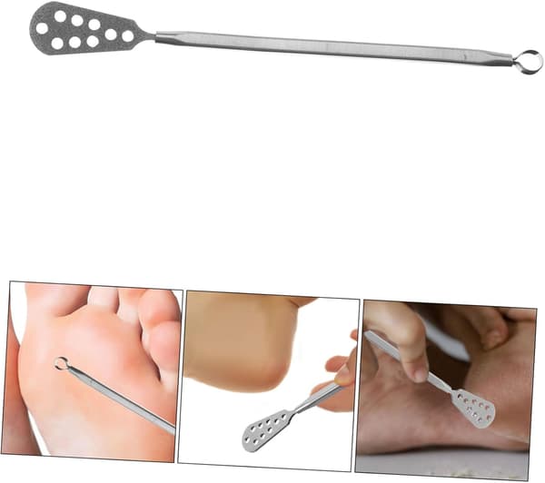 Double-headed Stainless Steel Callus Remover Tool Dead Skin File Foot Scrubber Practical Foot Scraper