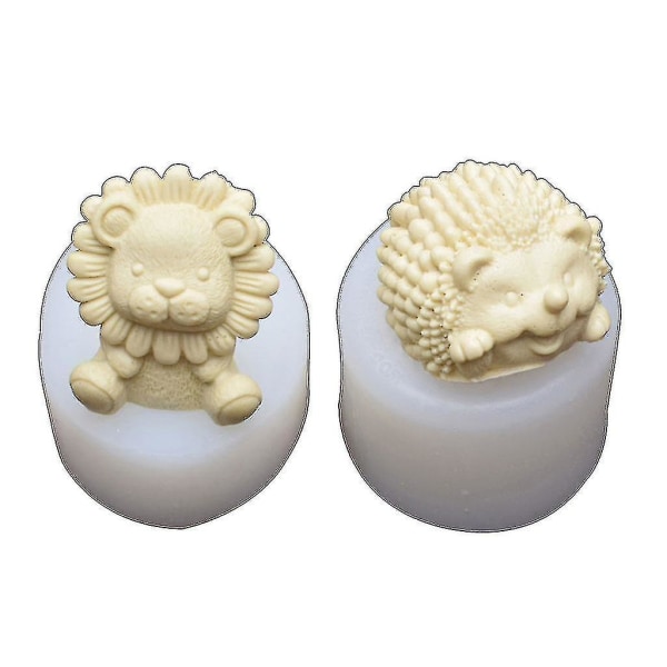 3d-djur Molds Molds Lion Hedgehog Epoxi Molds Silikon Smyckenstillverkningsverktyg